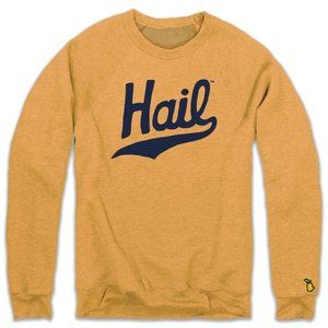 The Mitten State "Hail" U of M Crewneck Sweatshirt Adult Medium NWT Maize & Blue